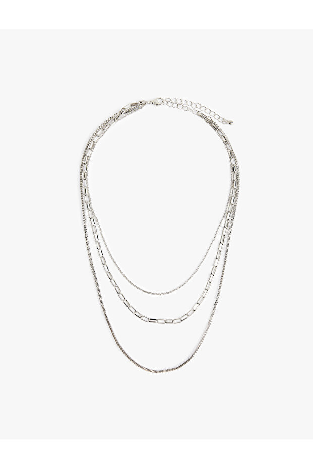 Multiple Steel Chain Necklace