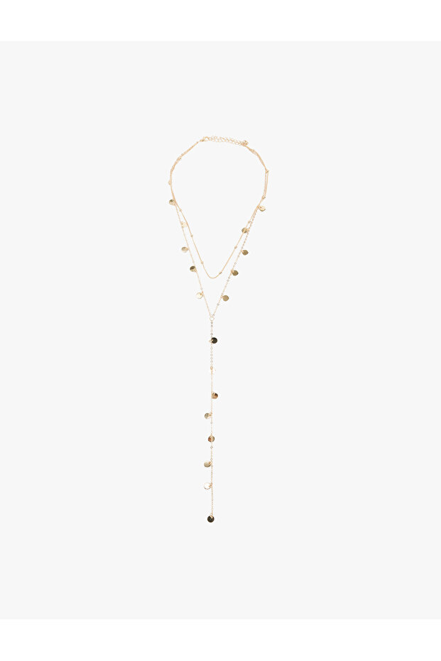 Multiple Steel Y Necklace