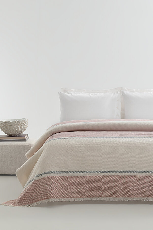 Calva Cotton Double Pique - Dried Rose