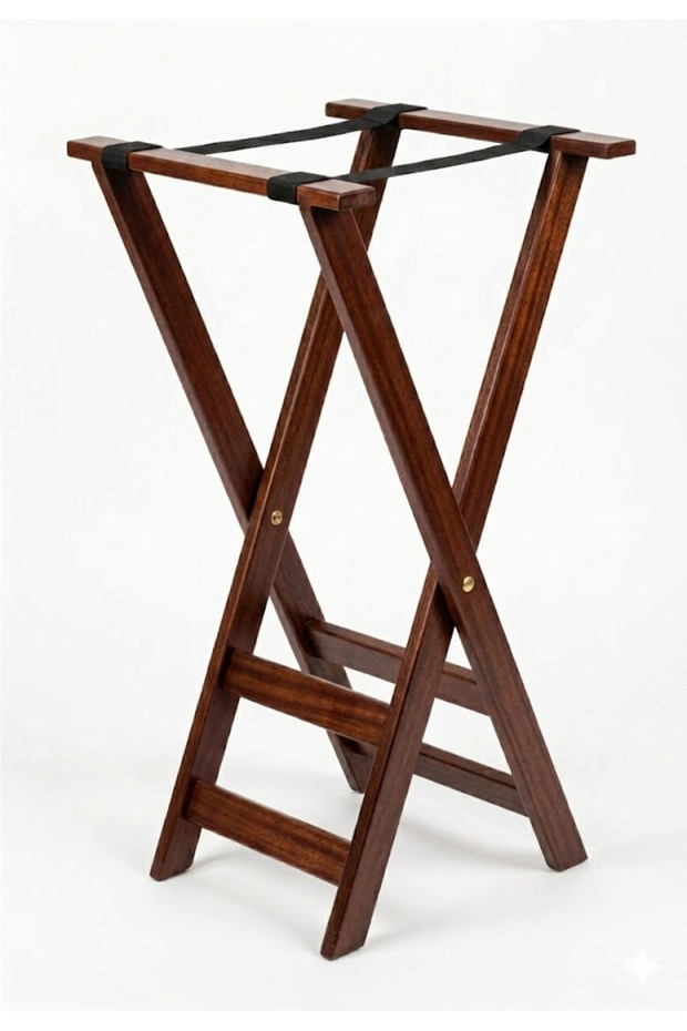 Tray Stand Foldable, Pine Wood, Light Duty
