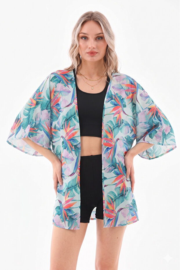 Pareo Crop Swimsuit with Shorts