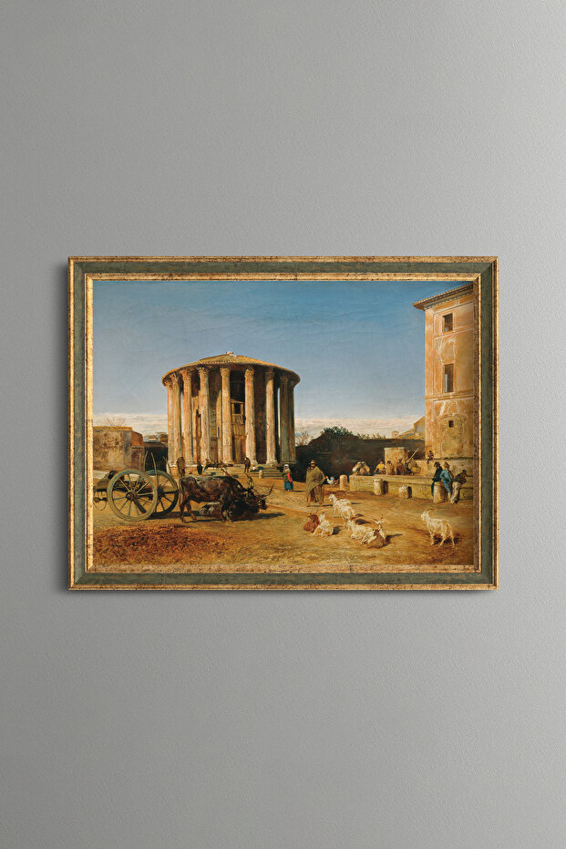Daily Life in the Ancient City - Vintage Patterned Frame - Slim Model