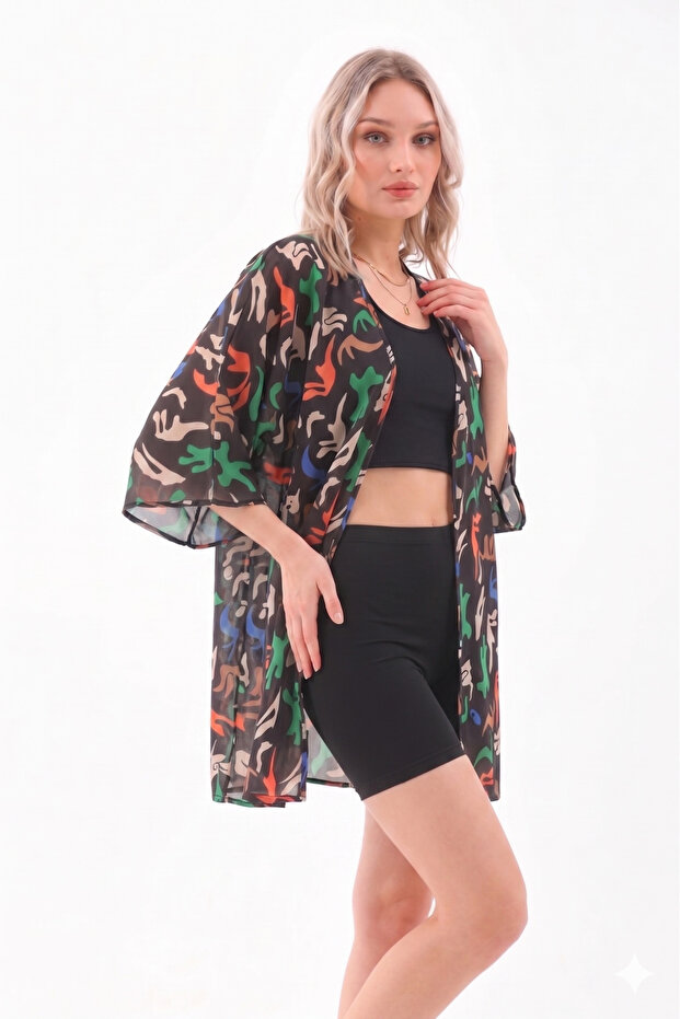 Pareo Crop Swimsuit with Shorts