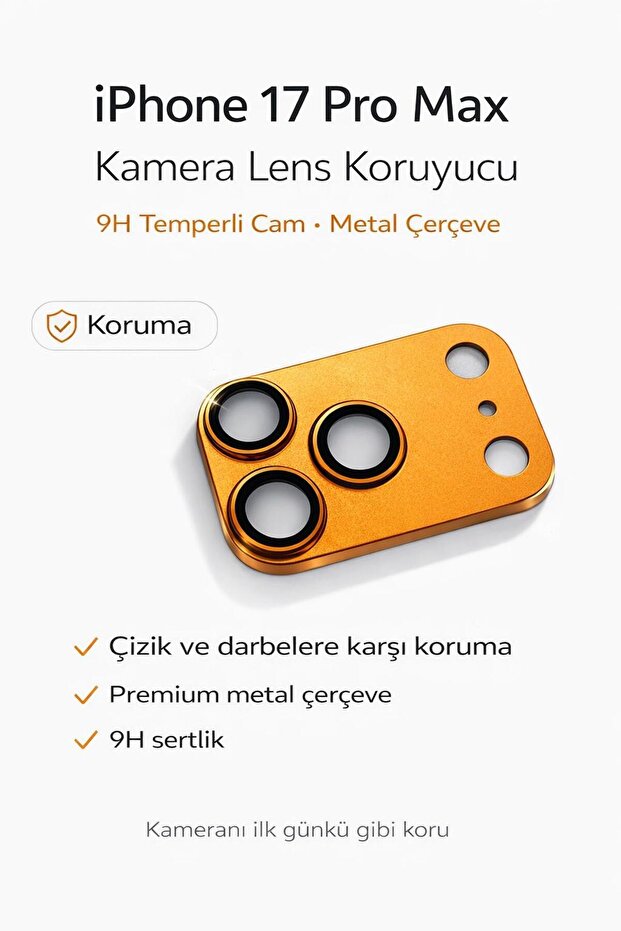 17 Pro Max Full Camera Protector Metal
