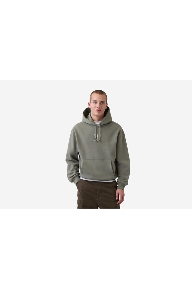 PULLOVER CU GLUGĂ CU LOGO-UL COMPANIEI - 1