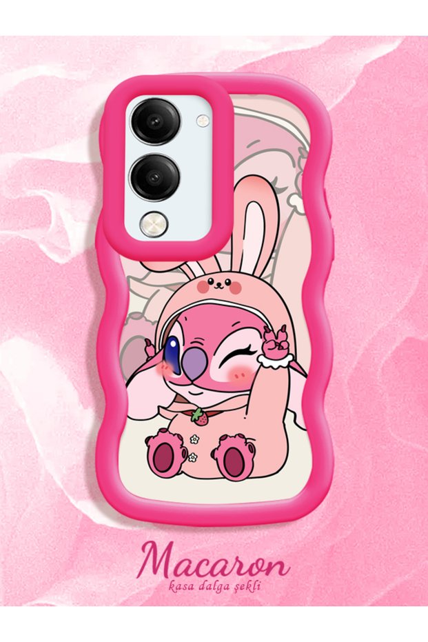Simple Red Silicone Phone Case Compatible with Vivo Y19S Shockproof Cute Pattern