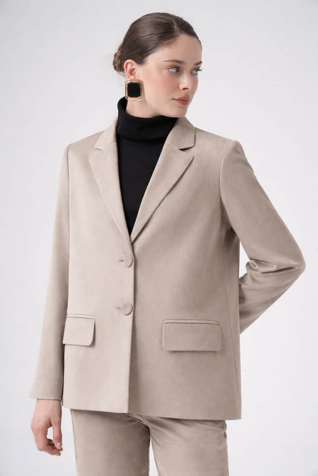 Süet Blazer Ceket
