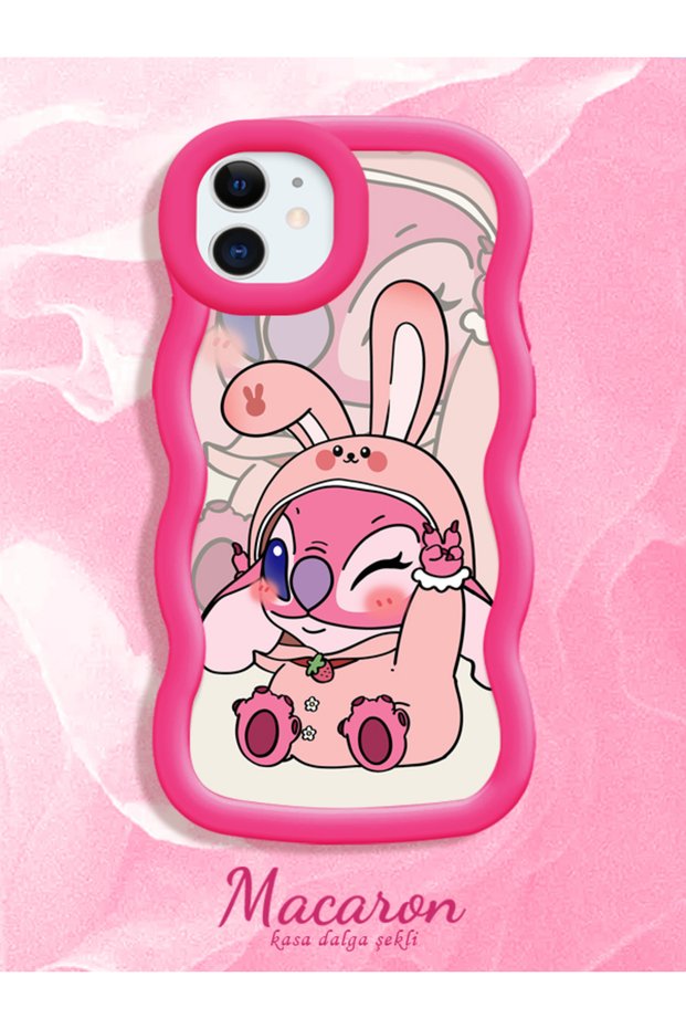 Simple Red Silicone Phone Case Cute Pattern Compatible with iPhone 11 Shockproof