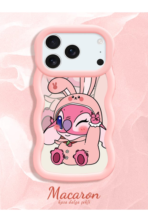 Simple Pink Silicone Phone Case Compatible with iPhone 17 Pro Shockproof Cute Pattern
