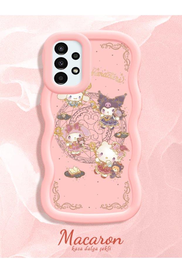Simple Pink Silicone Phone Case Kitty Pattern Compatible with Samsung Galaxy A13 4g Shockproof