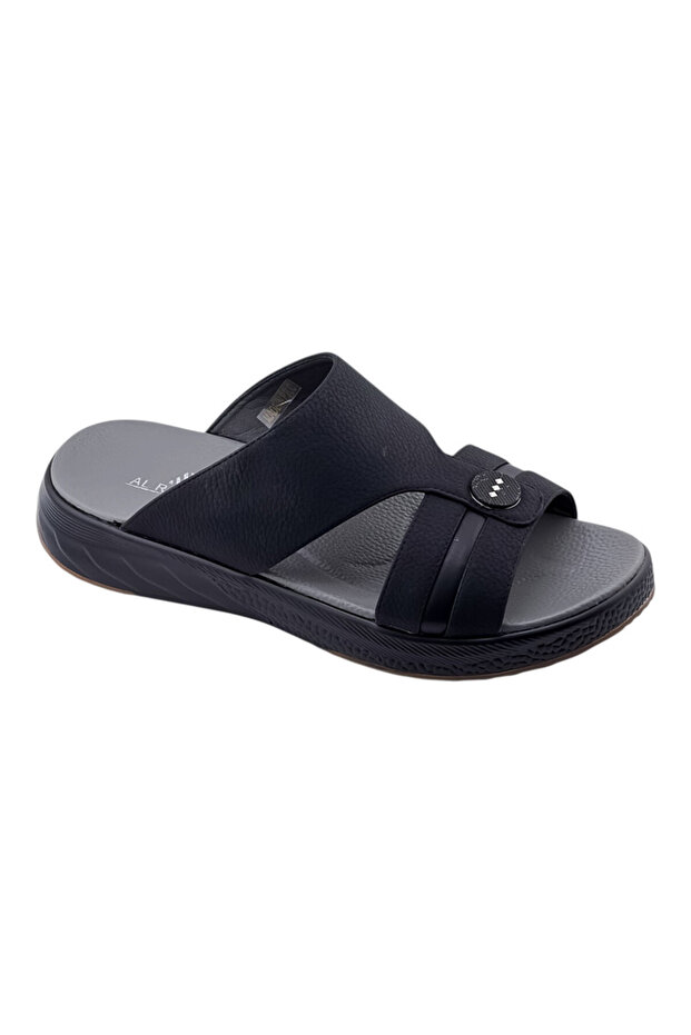 A E T Handmade Arabic Sandals For Men | Outdoor Mens Slippers | Genuine PU Leather With Buckle