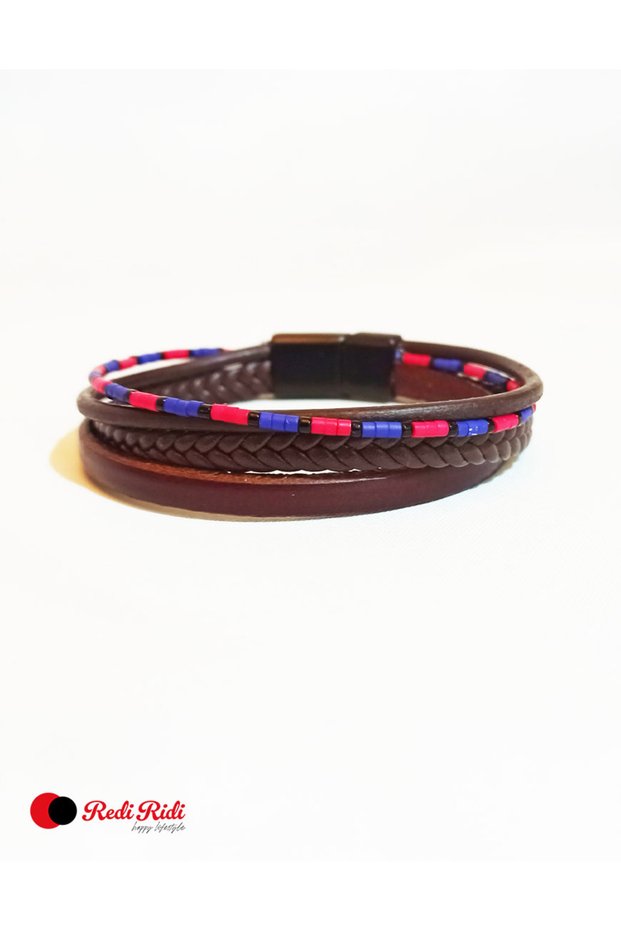 Handmade Leather Bracelet Model.6242-2