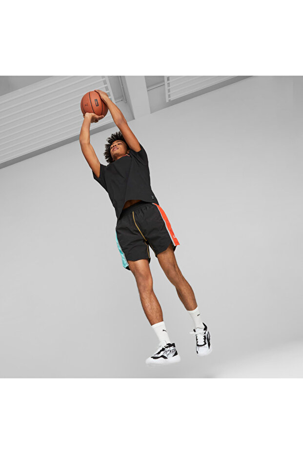 Men's Black Shorts - Blocked Shot