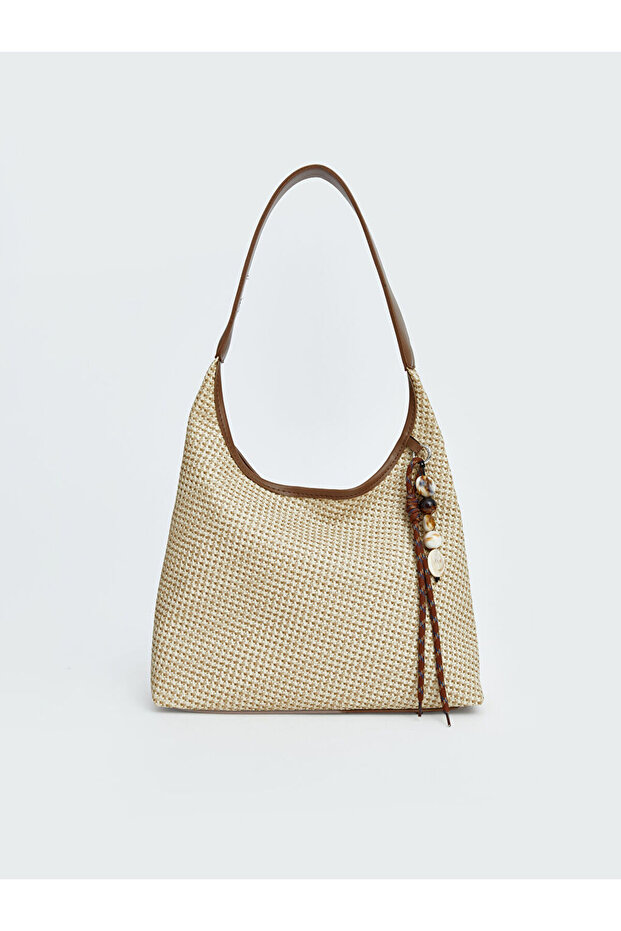 Wicker Look Women's Shoulder Bag