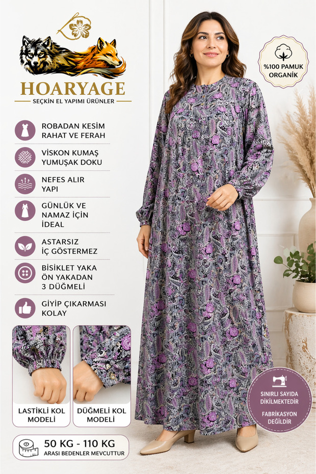 Viscose Long Robe Dress, Comfortable Fit, Oversize, Casual, Stylish, Islamic Dress, 100% Cotton