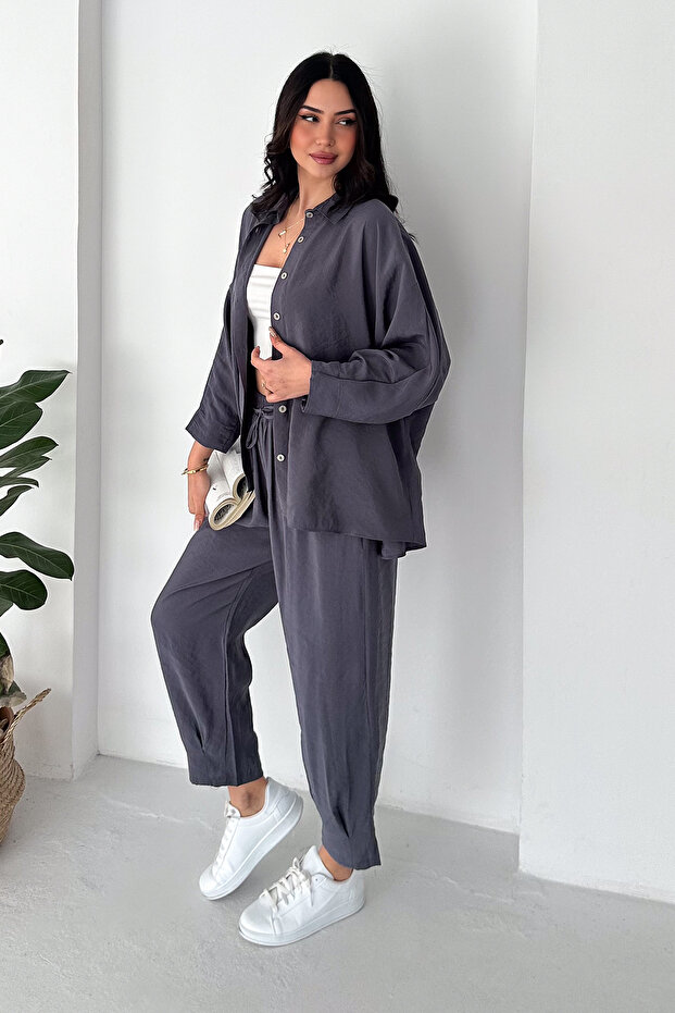 Women's Shirt and Pants Set – Relax Fit 2-Piece Stylish Set