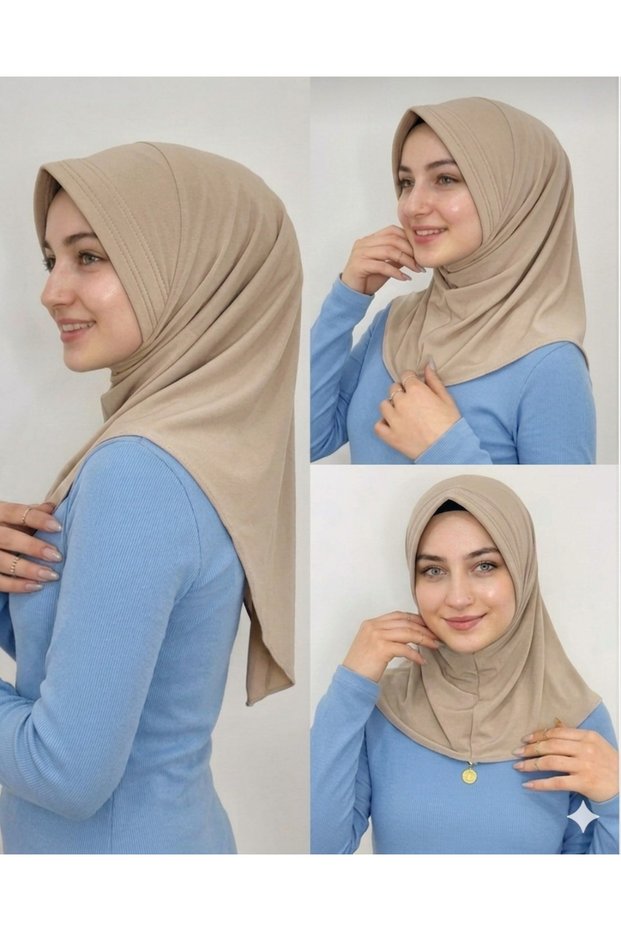Takmatik Ready-To-Wear Hijab Scarf Beige