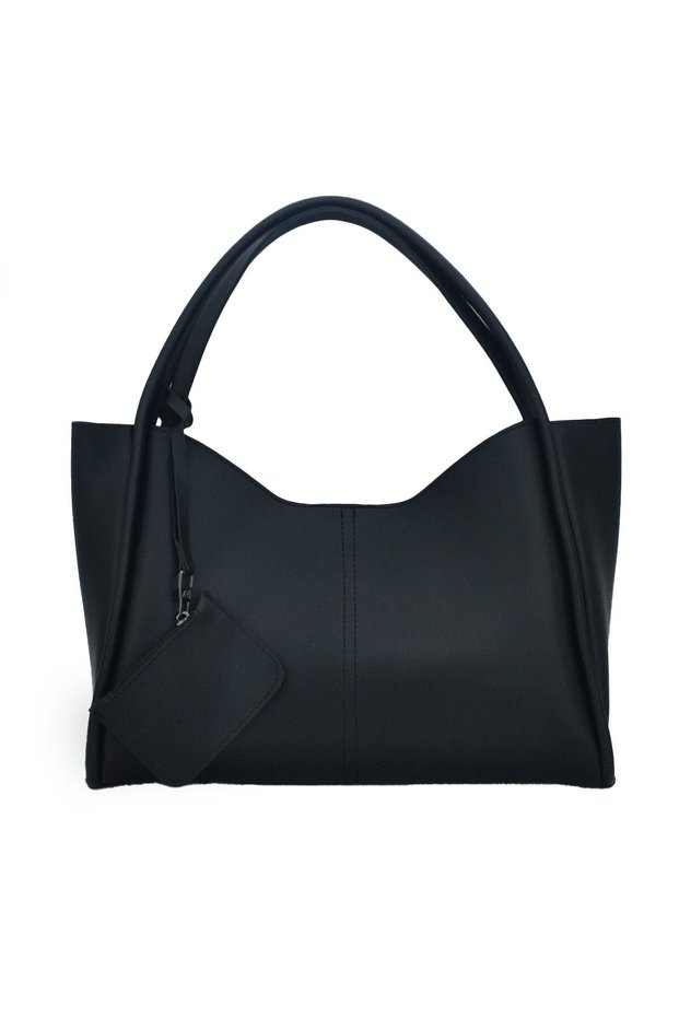 Shoulder Bag Handbag with Strap Zippered Stylish Modern Convenient Daily Office Black Shoulder Bag