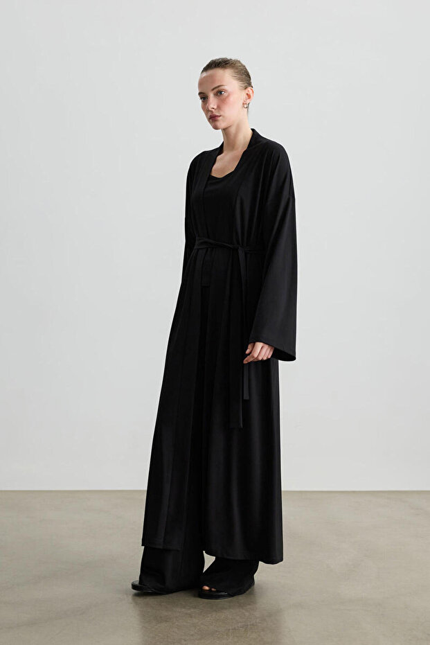KIMONO MAXI NEGRU - 4