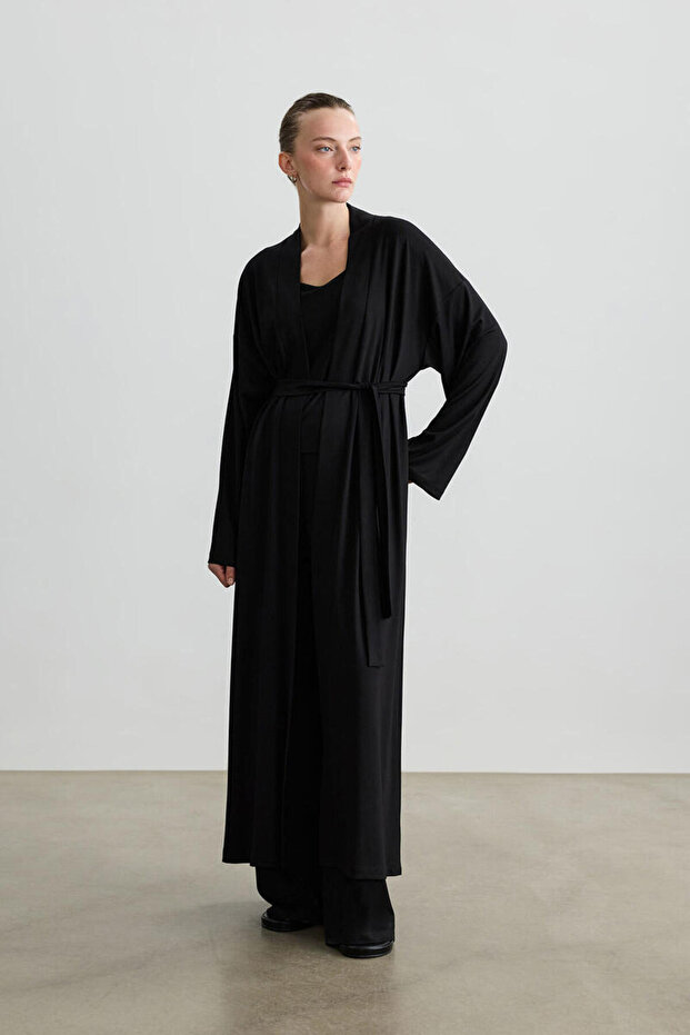 KIMONO MAXI NEGRU - 1