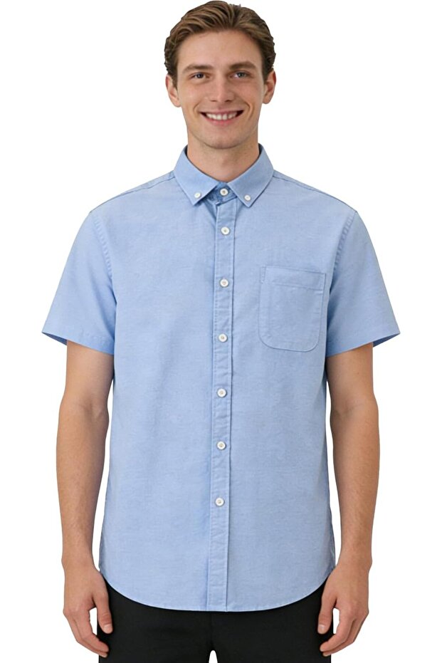 Mens Button Up Shirts Long Sleeve Slim Fit Wrinkle-Resistant Apparel