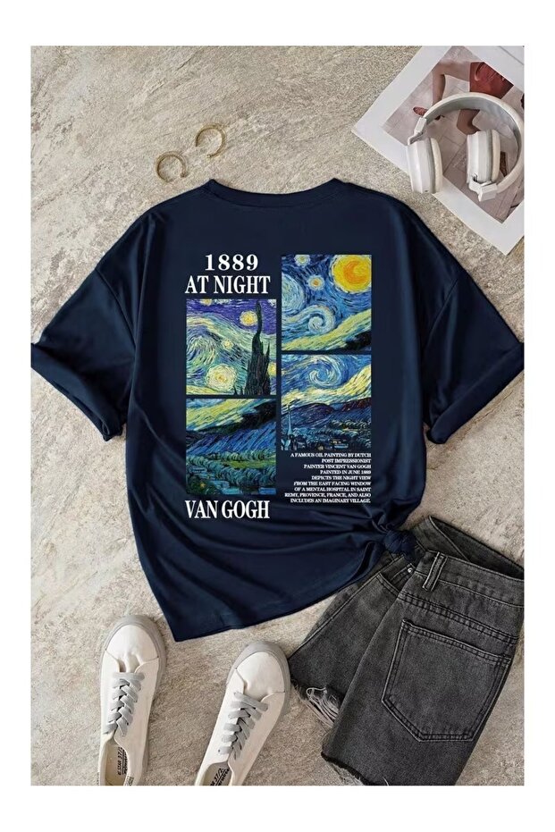 Van Gohg Back Printed Unisex Oversize Tee / T-Shirt