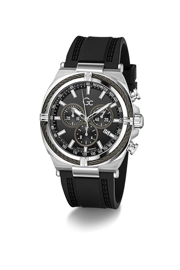 Gc IronClass chrono silicone watch