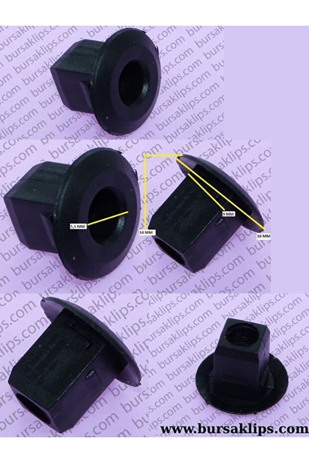 5136- Volkswagen T5 Far Adjustment Clip (Female) 7m3915428 (5 Pcs)