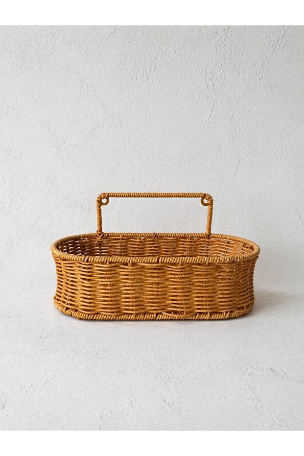 Rattan Wall Hanging Oval Basket 30X20X10 cm