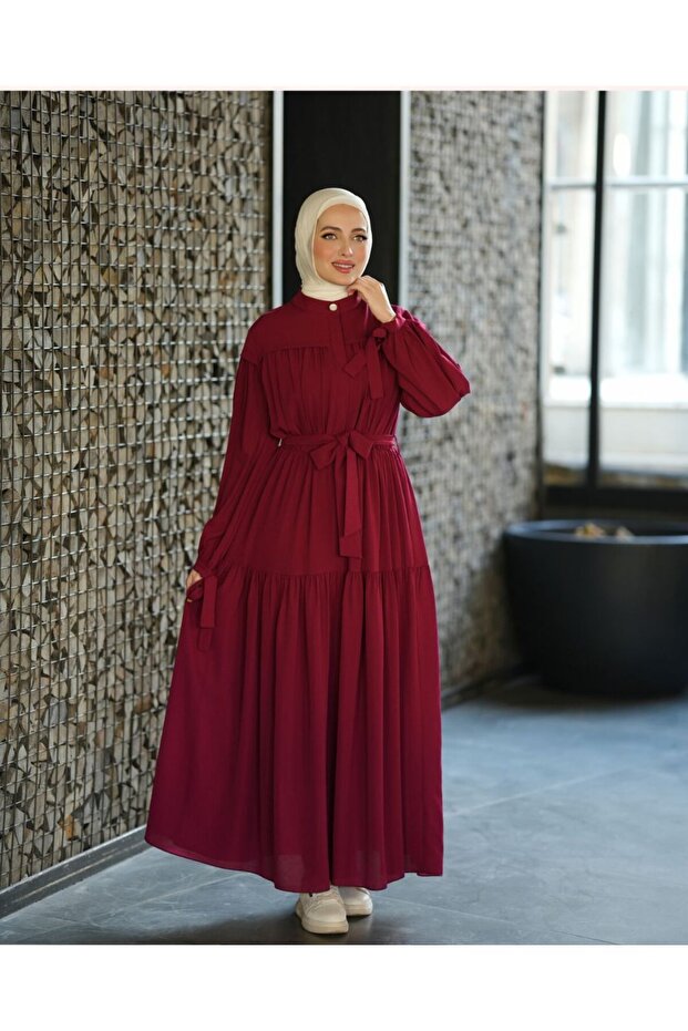 Layered Dress with Belt