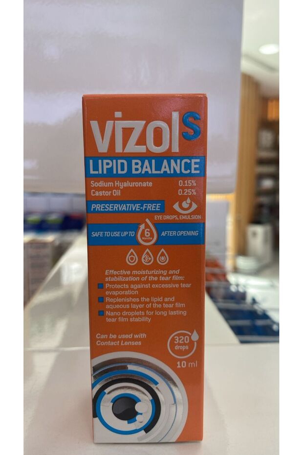 VIZOL S LIPID BALANCE OPHTHALMIC DROPS 10ML