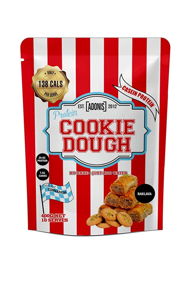 ادونيس - بروتين كوكي دو (400 جم) - Protein Cookie Dough - بقلاوة
