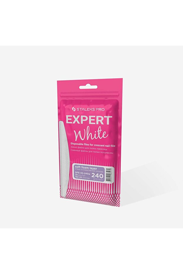Dfe-40-240W Expert 40 White Rasp Blades with Soft Base for Half Moon Rasp, 240 Grit (30 Pcs)