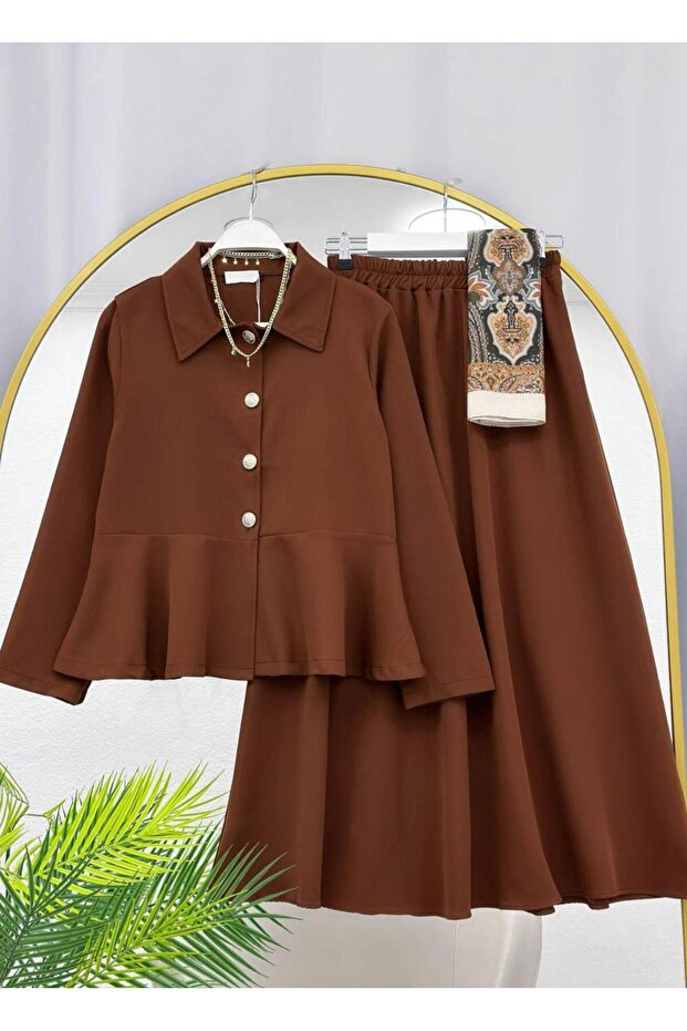 Six-Piece Ruffled Skirt Set