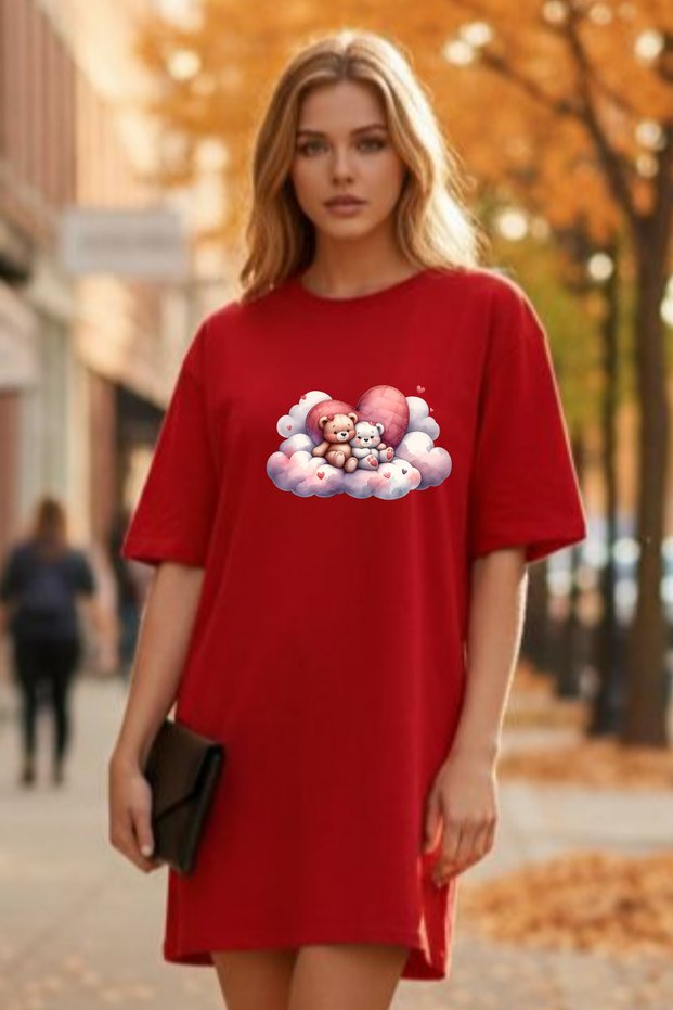 Plus Size Women Short Sleeve Crew Neck T-Shirt Dress Nightgown Comfy Cotton