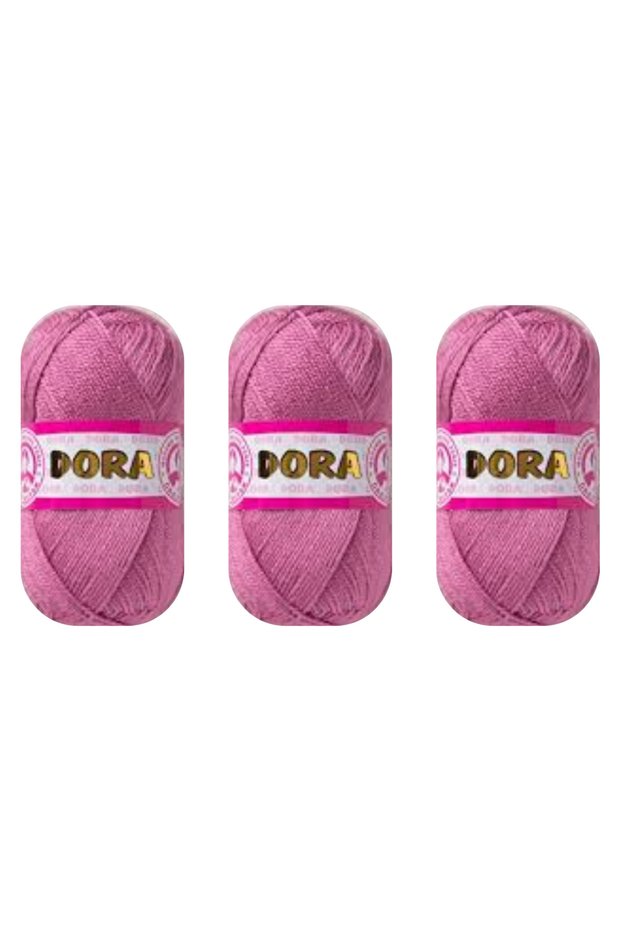 Ören Dora Hand Knitting Yarn 3-Pack 050 Pink