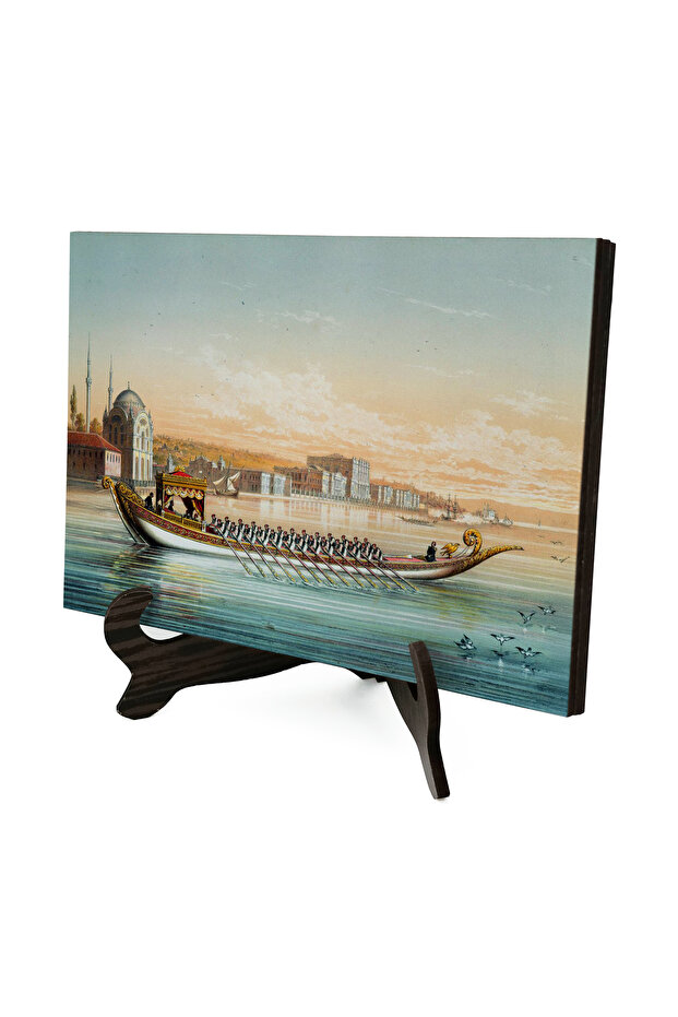 19Th Century Ottoman Saltanat Kayık Painting Printed Mdf Tabletop 10X15 5G-İstkayık19
