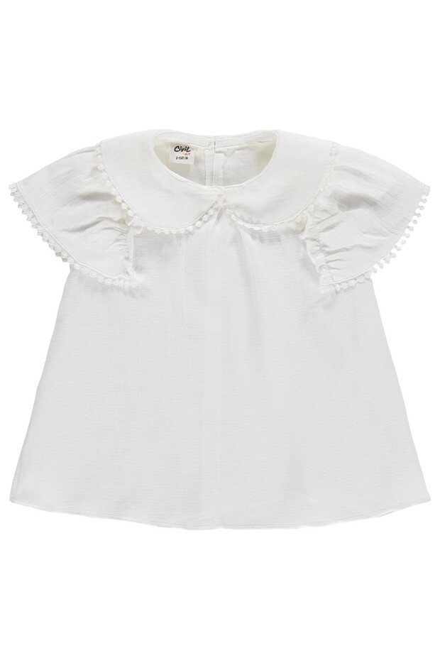 Baby Collar Dress 6-18 Months - White