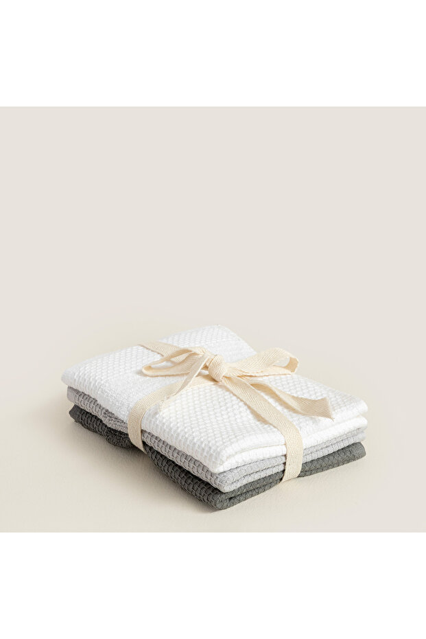 Sobeska 100% Cotton 3-Piece Hand Towel Set 30X40 cm