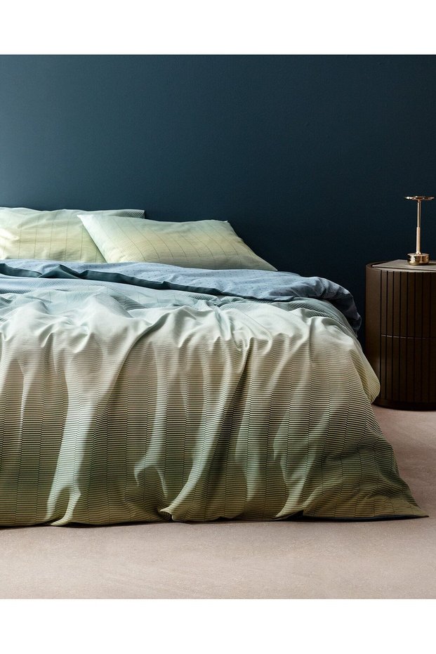 Sage King-Size-Bettbezug-Set