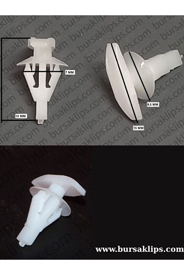5348- Hyundai̇,Honda,Mitsubishi̇ Fi̇ti̇l Clip (10 Pieces)