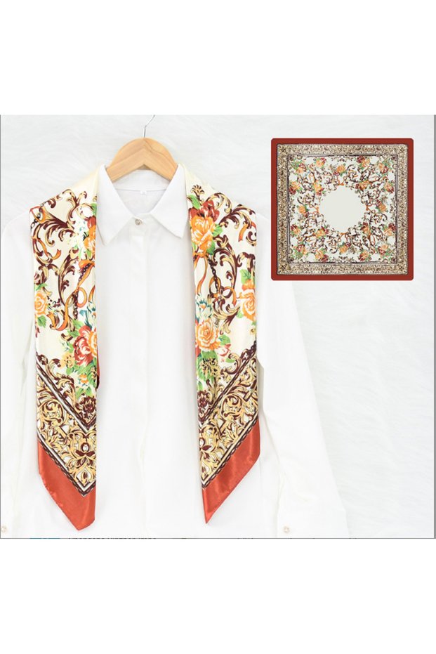 Gala Series Satin Polyemid Scarf - Glamorous Shine for Special Occasions 90X104