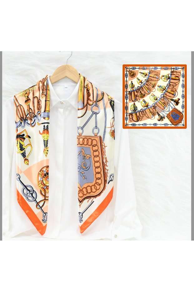 Gala Series Satin Polyemid Scarf - Glamorous Shine for Special Occasions 90X108