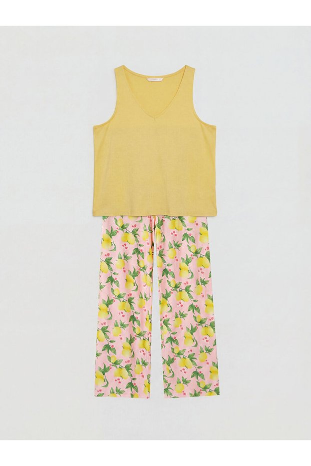 Timeless Clothing & Timeless Choices V Embroidered Women's Pajama Set