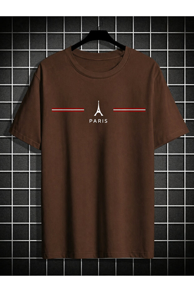 Eyfel Tower Printed Oversize Unisex Tee / T-Shirt