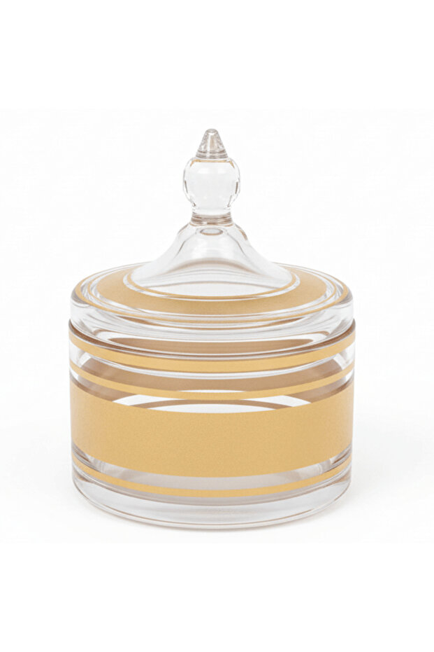 Everyday Glass Sugar Pot with Lid 10 x 10 cm