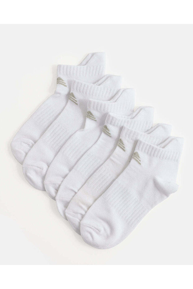 Boys White Ankle Length Socks Set 3 Pairs