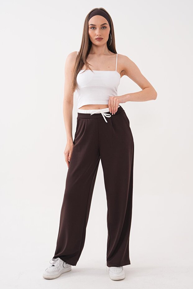 Women's Double Belted Single Bottom Tracksuit 260440 -