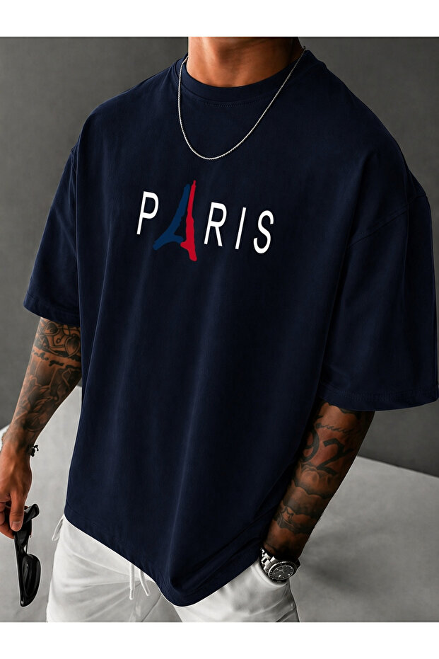 Paris Printed Unisex Oversize Tee-Shirt / T-Shirt