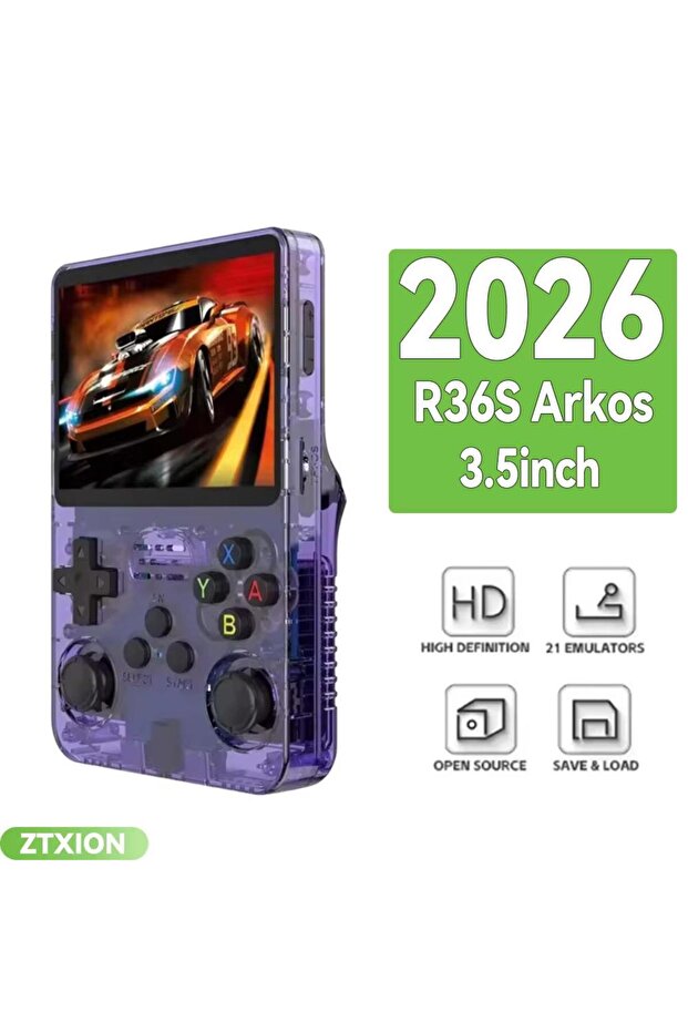 R36S Retro Handheld Game Console 64GB – Portable Mini Gaming Device with HD IPS Screen & Classic Games